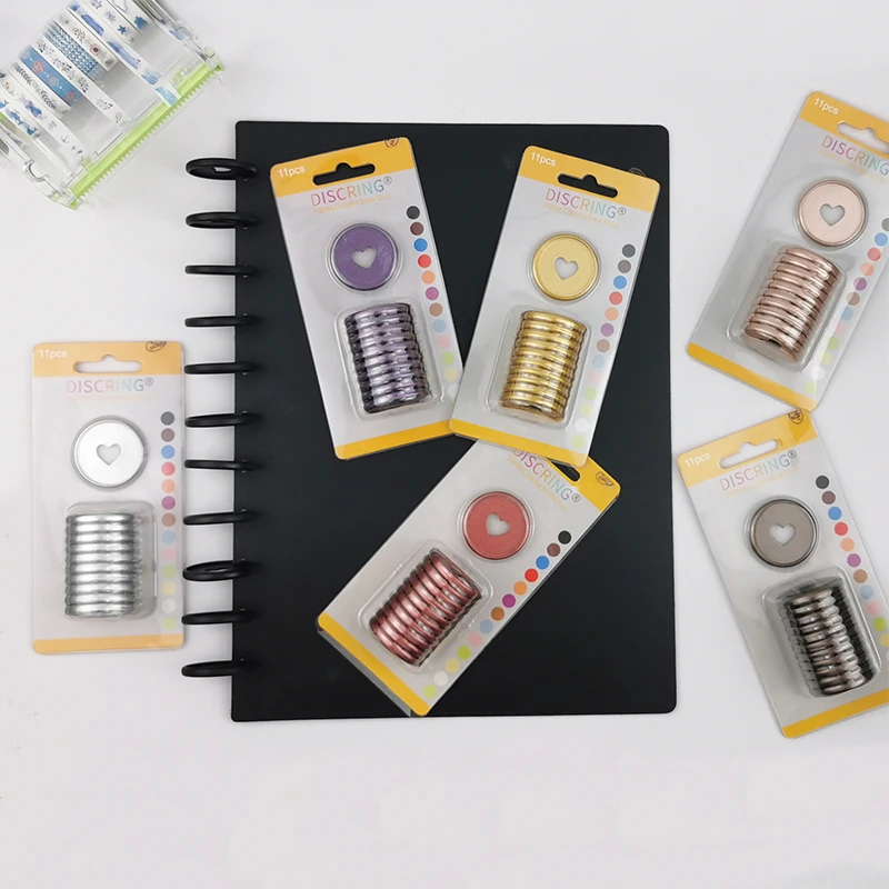 11 шт./1 коробка пластиковые Матовые переплетные диски 35 мм | Канцтовары для офиса и