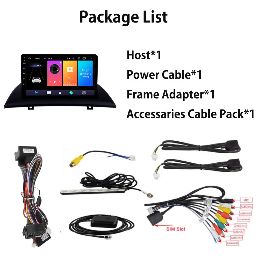 

Android 9.0 Car Radio Multimedia Video Player For BMW X3 E83 2.0I 2.5I 2.5SI 3.0I 3.0SI 2.0D 3.0D 2004-2010 2011 2012 Bluetooth