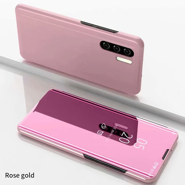 Rose Gold Умный зеркальный флип-чехол для huawei Honor 8A 8C 8S 8X9X20 Pro Honor 9 10 20 Lite Play Y5 Y7 Y9 P Smart Nova 3 5 Pro Coque - Цвет: Rose Gold