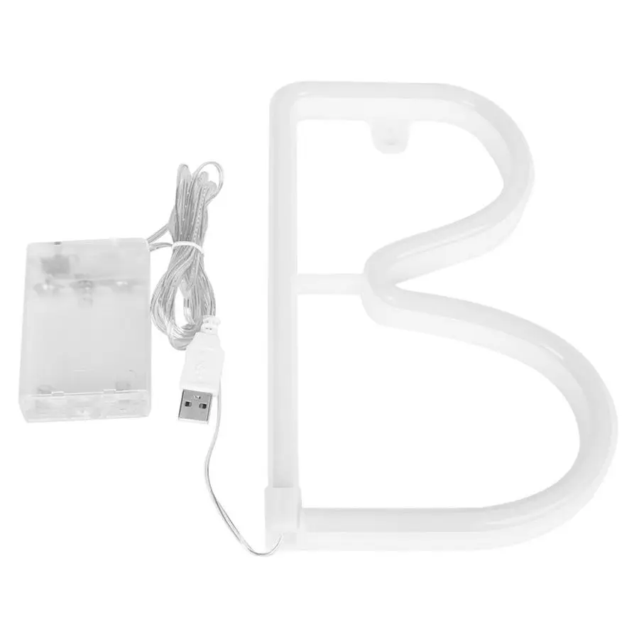 Светильник с буквенным принтом уникальный декоративный светодиодный светильник