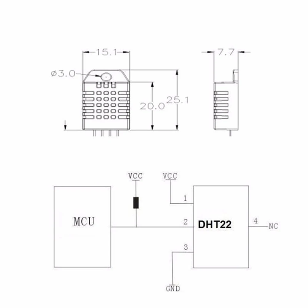 DIDIHOU Am2302 Dht22 модуль датчика температуры и влажности для Raspberry Pi|Модули умного дома|