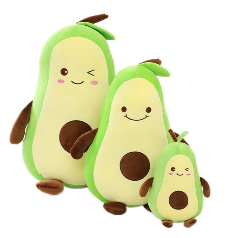 

Очаровательная плюшевая игрушка авокадо 9 дюймов 17 дюймов ПП хлопок набивные фрукты плюшевая подушка 3D авокадо плюшевые куклы рождественск...