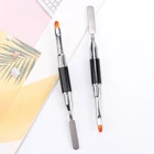 1 шт., акриловый УФ-гель для наращивания ногтей с двумя концами, кисть для рисования цветов, УФ-гель для удаления шпателей, инструмент для маникюра