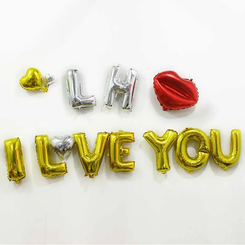 16 дюймов Золотой Серебряный A-Z буквы Алфавит фольга шары свадебное событие