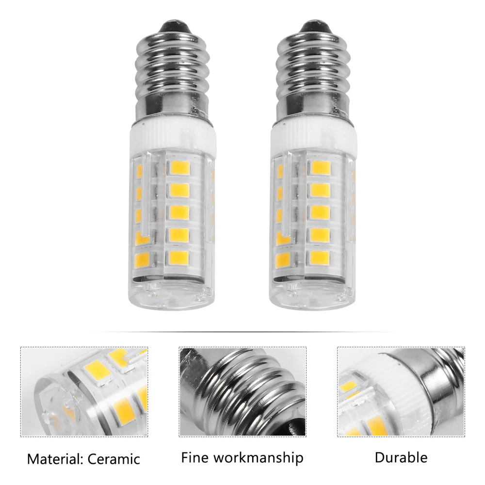 

2Pcs Replacement 4W E14 LED Light Bulb For Appliance Microwave Oven Range Hood Led Lights For Room