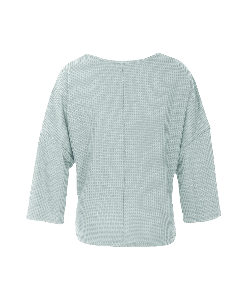 

Autumn top knit Shitsuke Solid Color sweater Cotton Long Sleeve sweater