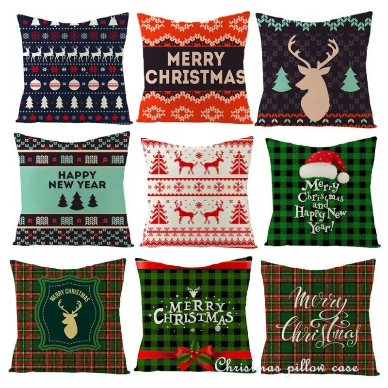 Домашний текстиль рождественские Подушки покрытие осенний декор наволочки для