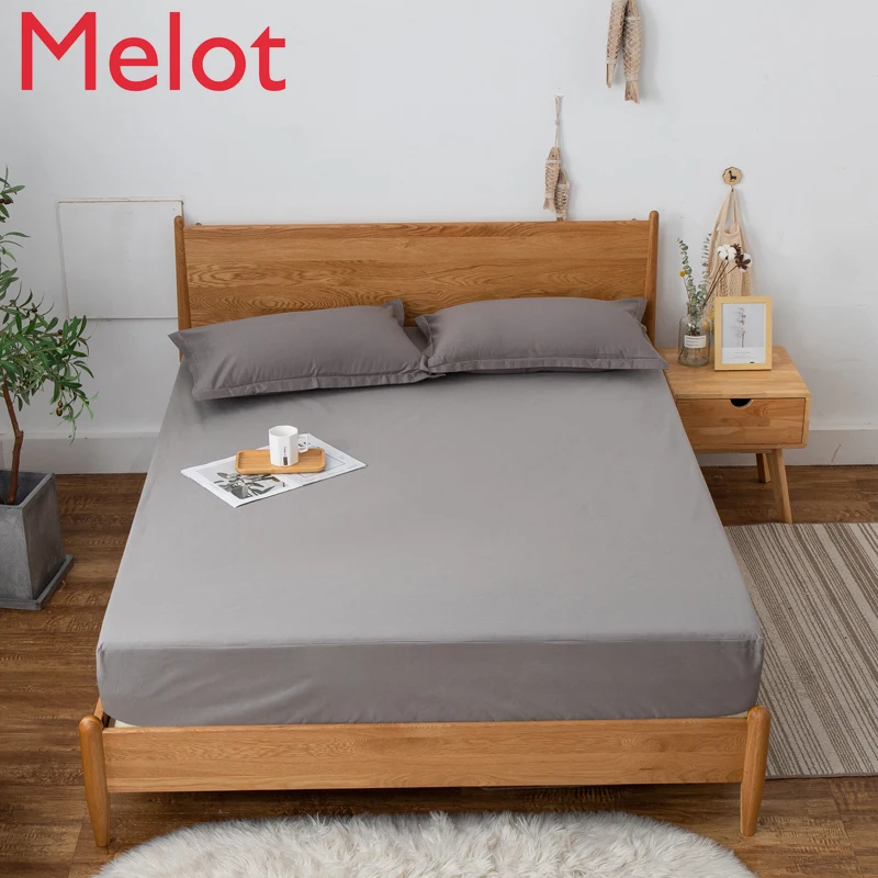 

Waterproof and Breathable Fitted Sheet One-Piece Elastic Single Twin Room Mattress Cover Machine Washable Dustproof Cover
