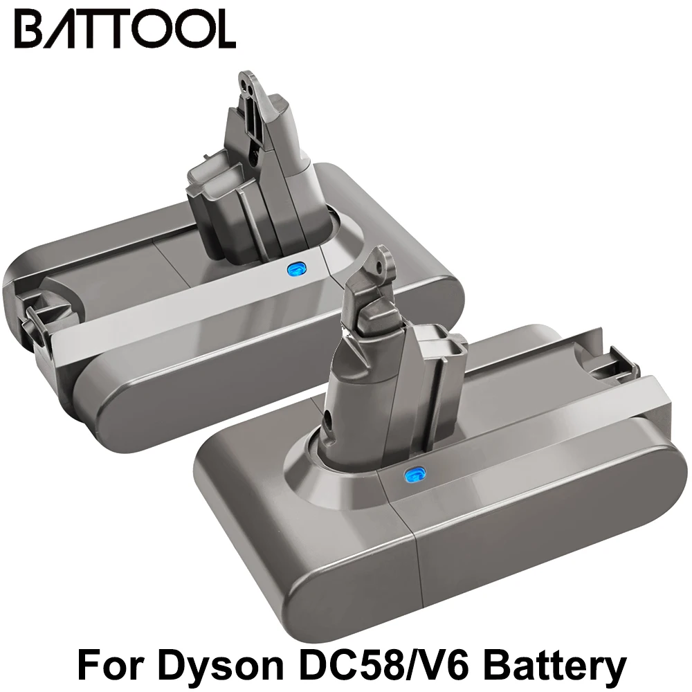Аккумулятор Battool для пылесоса Dyson 2 шт. 21 6 в 6000 мАч литиевая батарея DC58 V6 сменная DC61