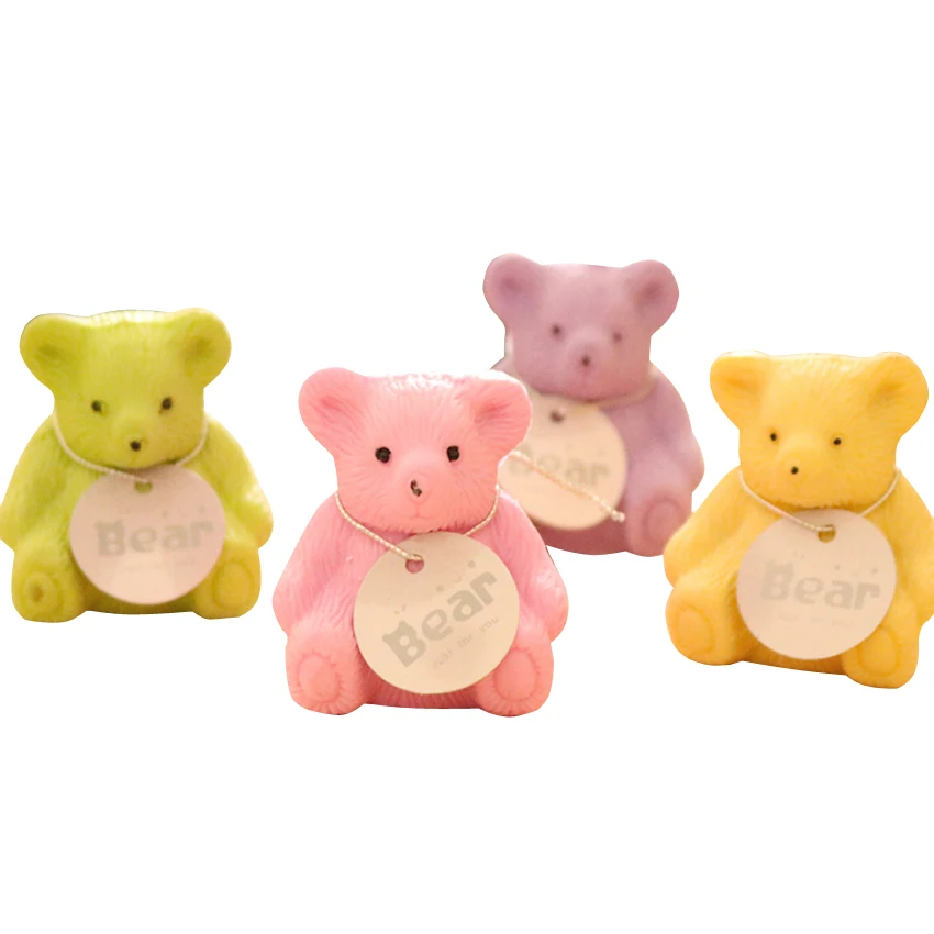 Ластик с новым медведем 24 шт./лот точилкой для карандашей канцелярские