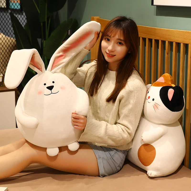 Симпатичные плюшевые счастливые кошки 40 см игрушки мягкий милый кролик кукла кот