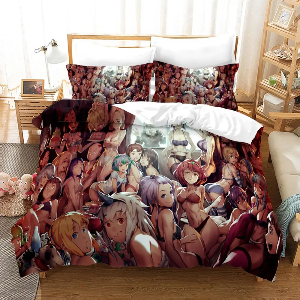 

Cianlsria ONE PUNCH-MAN 3D Printing 3 PCE Bedding Sets 2020 Cartoon Printed Quilt Cover and Pillowcase No Sheets Bedding Set