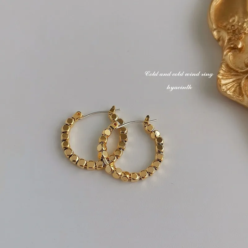 

European and American style niche design super glitter earrings net red personality and thin earrings wholesale
