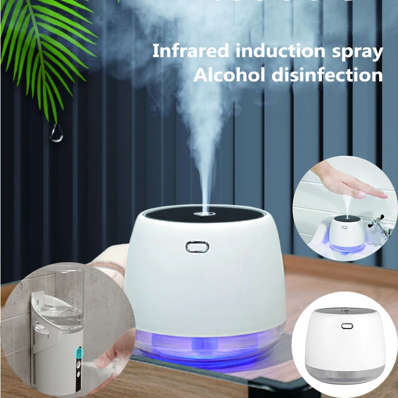 

Automatic Alcohol Dispenser Touchless Spray Machine Sensor Press Soap Dispenser 350Ml Soap Dispenser Air Clean Suitable For Home