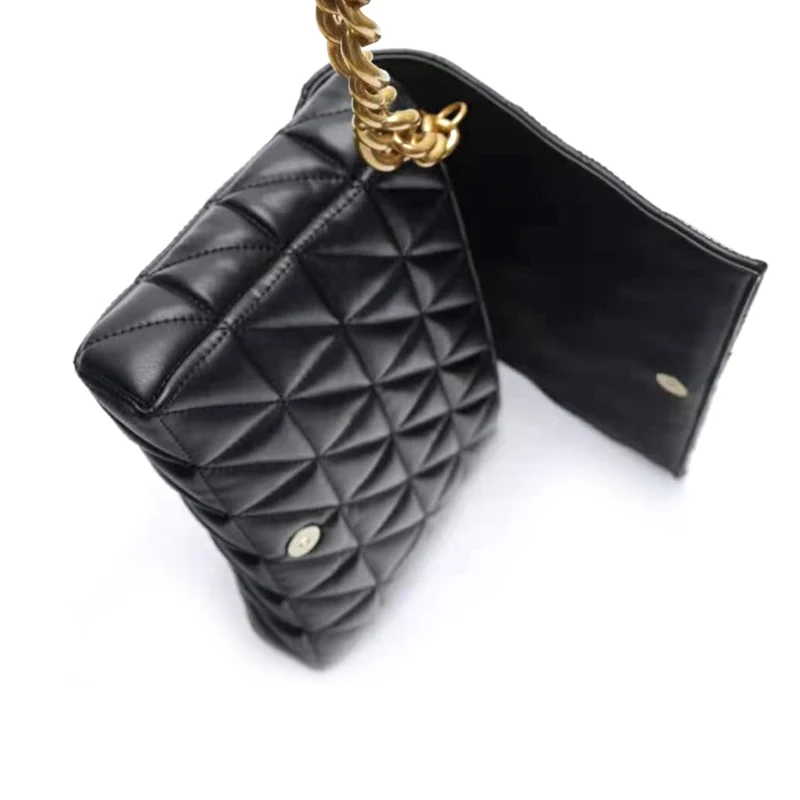 

1PCS Retro Casual Women Totes Shoulder Bags Fashion Exquisite Shopping Bag Female Leather Solid Color Chain Handbag for Women