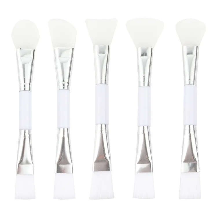 

1Pcs Cosmetic Beauty Tool Skin-Care Makeup Brushes Silica Gel Wool Fiber Blending Double-Ended Facial Face Mask Brush Skin Care