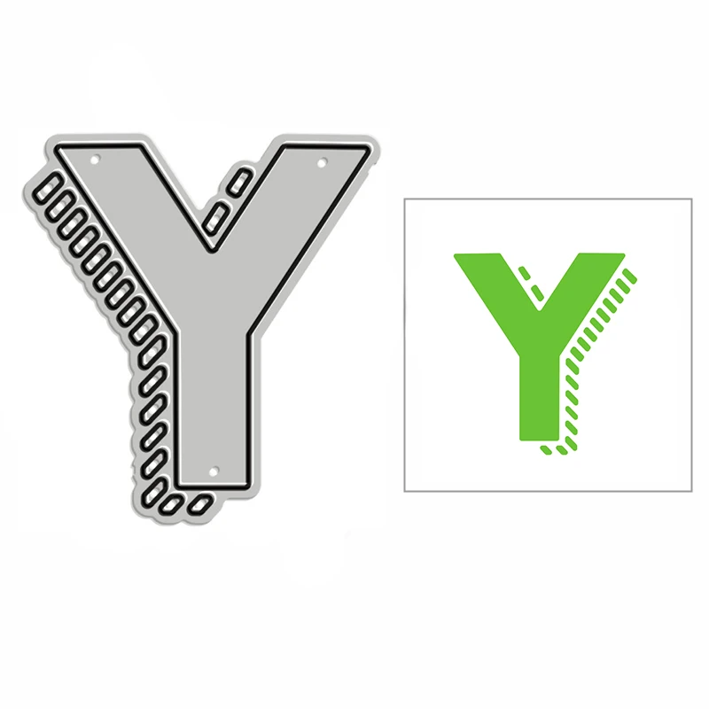 

Новая форма для тиснения Shadow Bold Y Letter Craft 2021, металлические Вырубные штампы для рукоделия, декоративный альбом для скрапбукинга, создание отк...