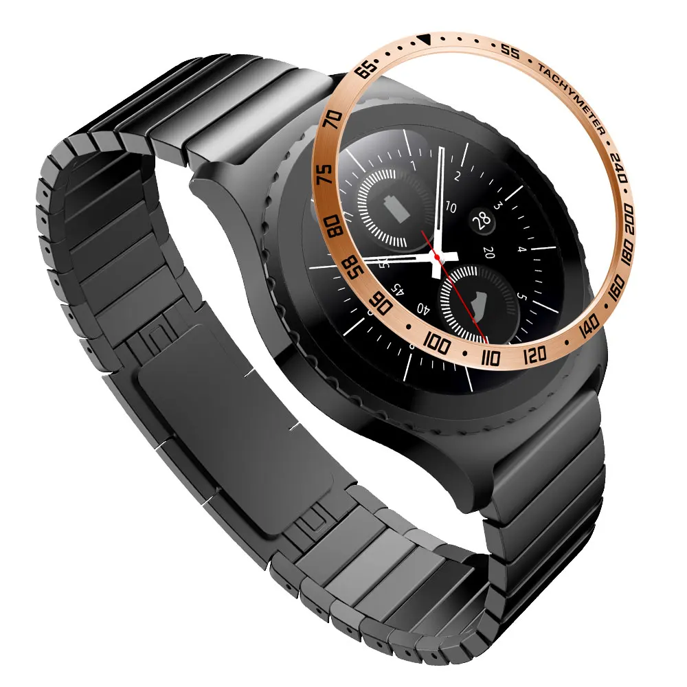 E5 Ringke рамка Стилизация рамка для samsung Galaxy Watch 46 мм gear S3 Frontier Классический чехол Защитное кольцо против царапин кольцо - Цвет: E5