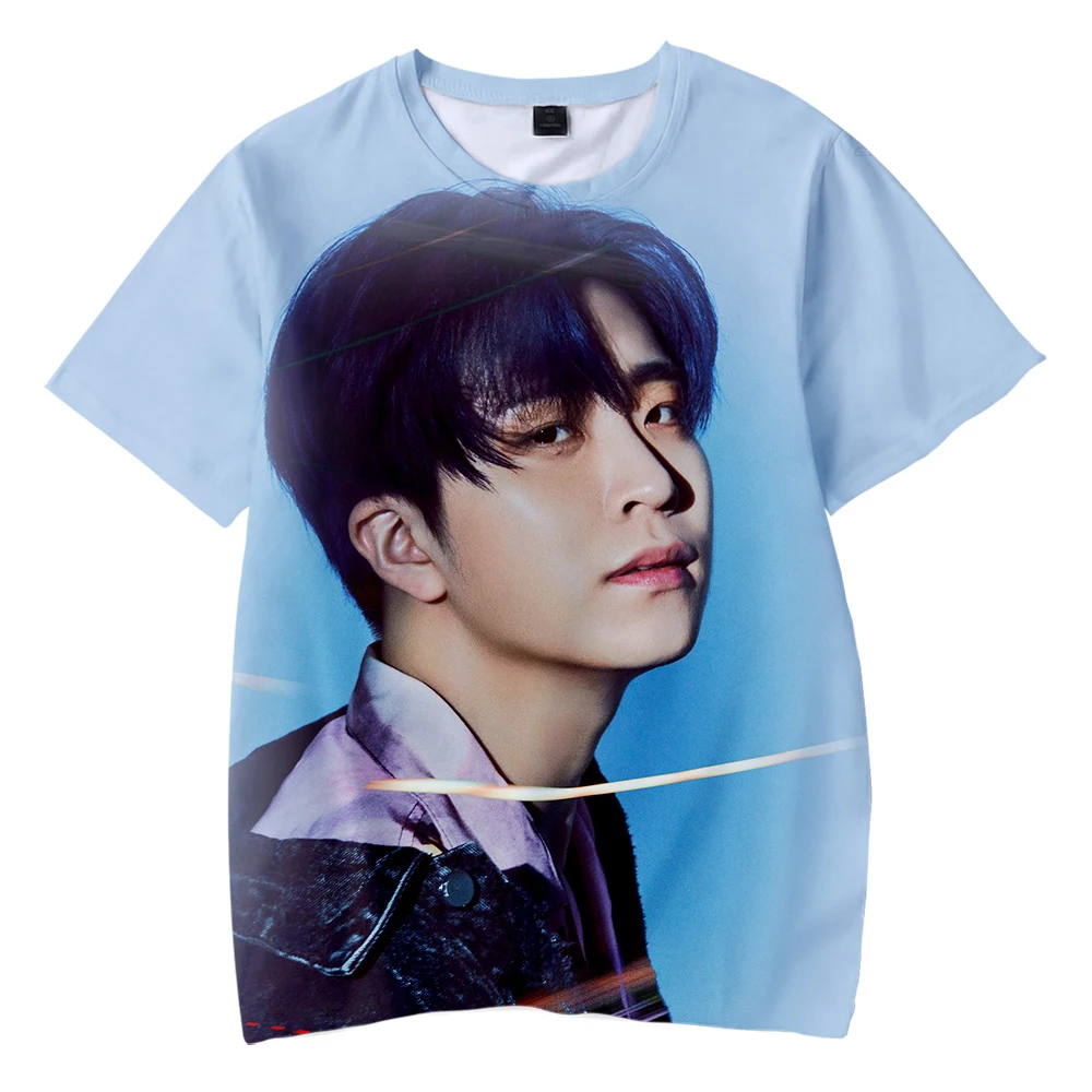 Футболка с 3D принтом KPOP GOT7 Jackson Повседневная Уличная одежда коротким рукавом