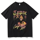 Футболка Rapper Tupac 2PAC для мужчин и женщин, летняя модная футболка большого размера, детские топы в стиле хип-хоп, футболки, хлопковые рубашки, мужские топы