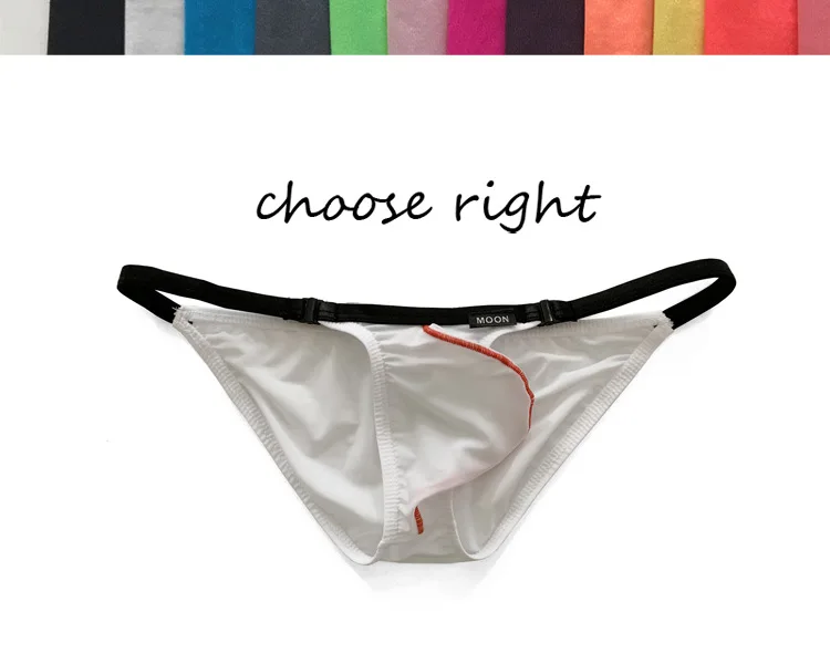 New Men's Briefs Ice Silk Underwear Solid Intouch Multies Colors  High Quality 2Pcs/set Man's Daily Brief White Yellow Black Red