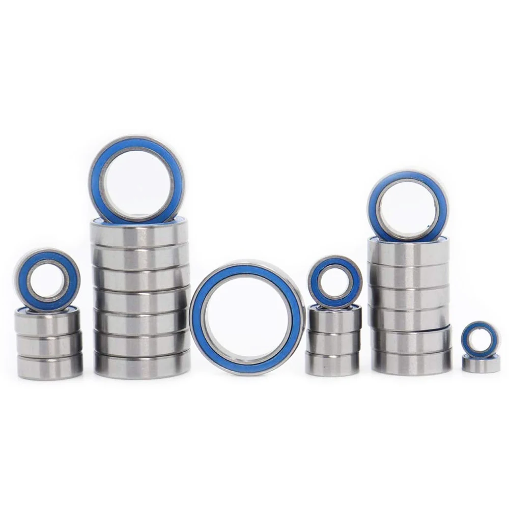 

RC Bearing Kit Compatible with Arrma Big Rock Granite Senton Typhon 3s Blue Rubber Sealed Precision Ball Bearing Kit (27 Pcs)