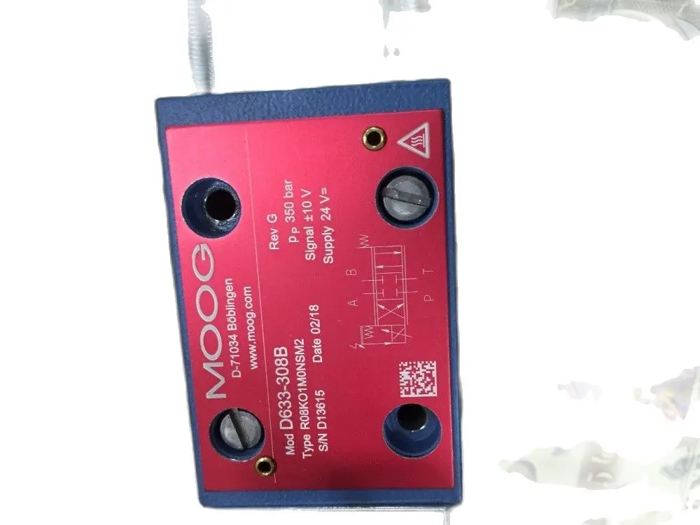 

MOOG D633-308B R08K01MONSM2, новый пропорциональный сервоклапан MOOG 1