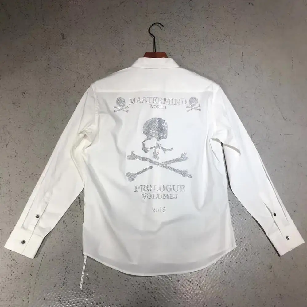 Мужские футболки Mastermind World t-shirt лучшее качество бурение логотип Mastermind тройники Япония Harajuku топы для женщин