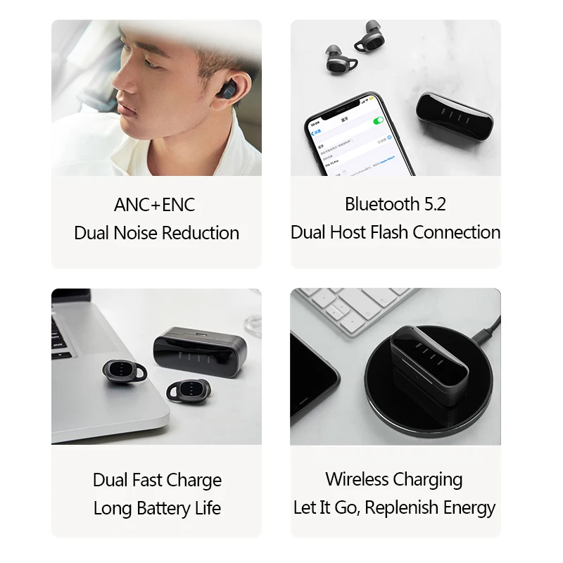 TWS наушники FIIL T1 Pro Lite с активным шумоподавлением и поддержкой Bluetooth 5