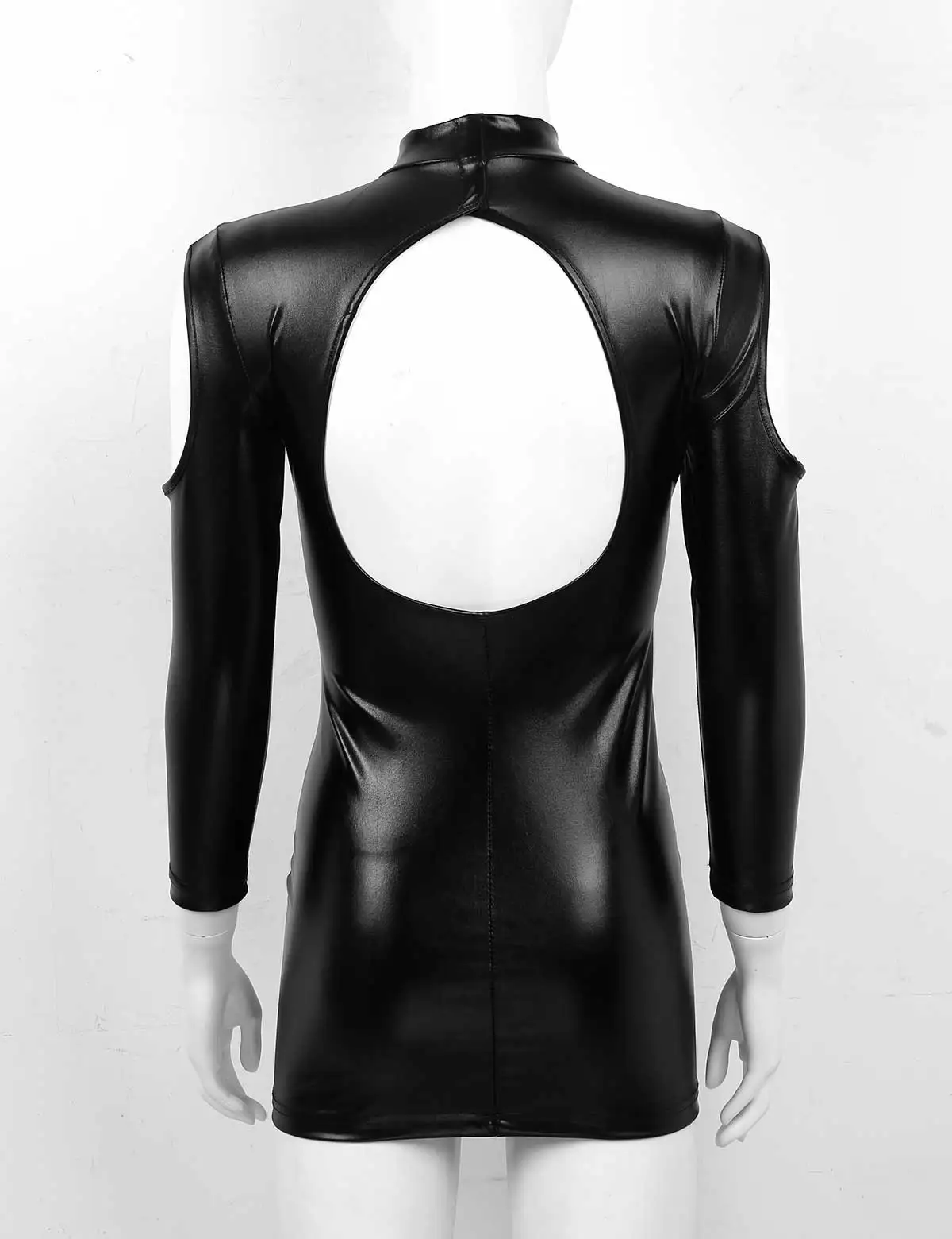 Сексуальное мини-платье облегающее женское латексное платье с вырезами нижнее