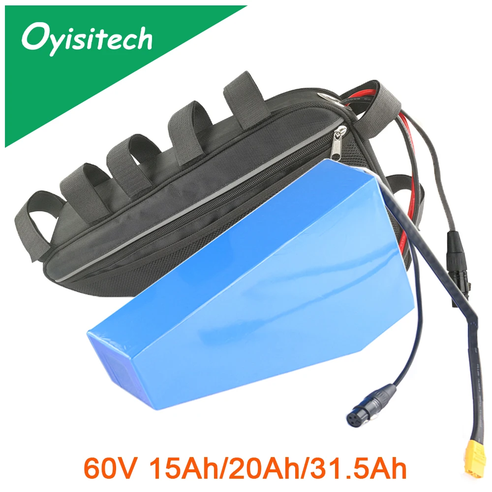 

Оригинальный аккумулятор для электровелосипеда, 60 В, 15 А, 20 А, 31, 5 А, чехол с треугольной рамой, аккумулятор Ebike 500 Вт, 1000 Вт, 1500 Вт, 2000 Вт, Bafang BBS03