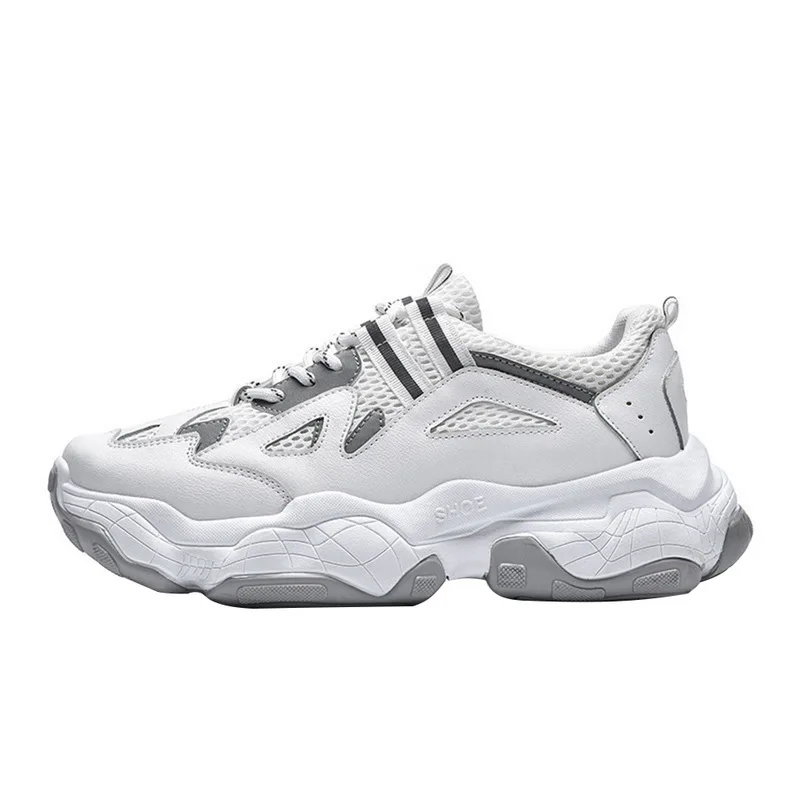 ADISPUTENT Men Chunky Sneakers Platform Thick Sole Casual Vulcanize Shoes Web Celebrity Dad Female Fashion Sneakers Designer