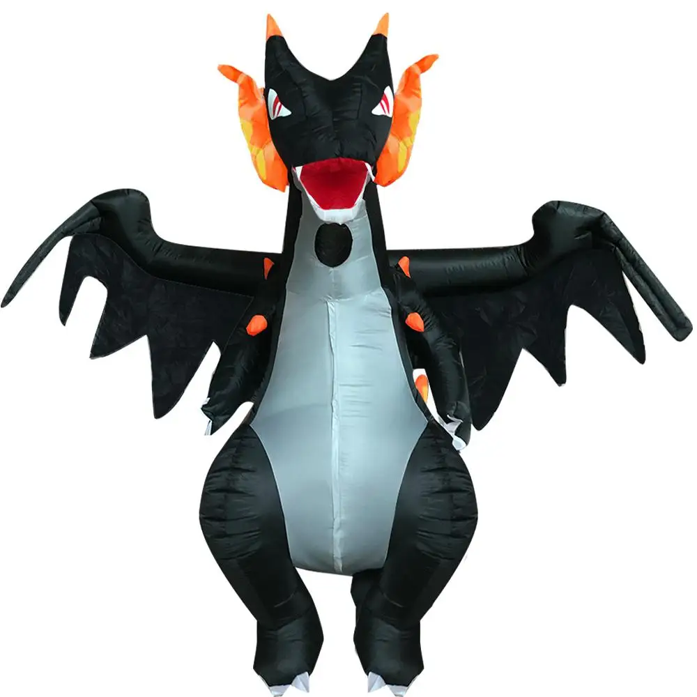 

Adults Inflatable Dinosaur Costume Fire Dragon Suit Purim Cosplay Party Outfit Christmas Halloween Fancy Dress Charizard Clothes