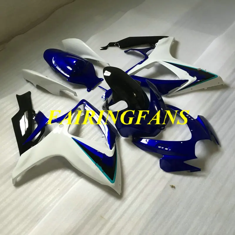 Комплект обтекателей под давлением для кузова GSXR600 750 K6 06 07 GSXR 600 GSXR750 2006 2007 Белый