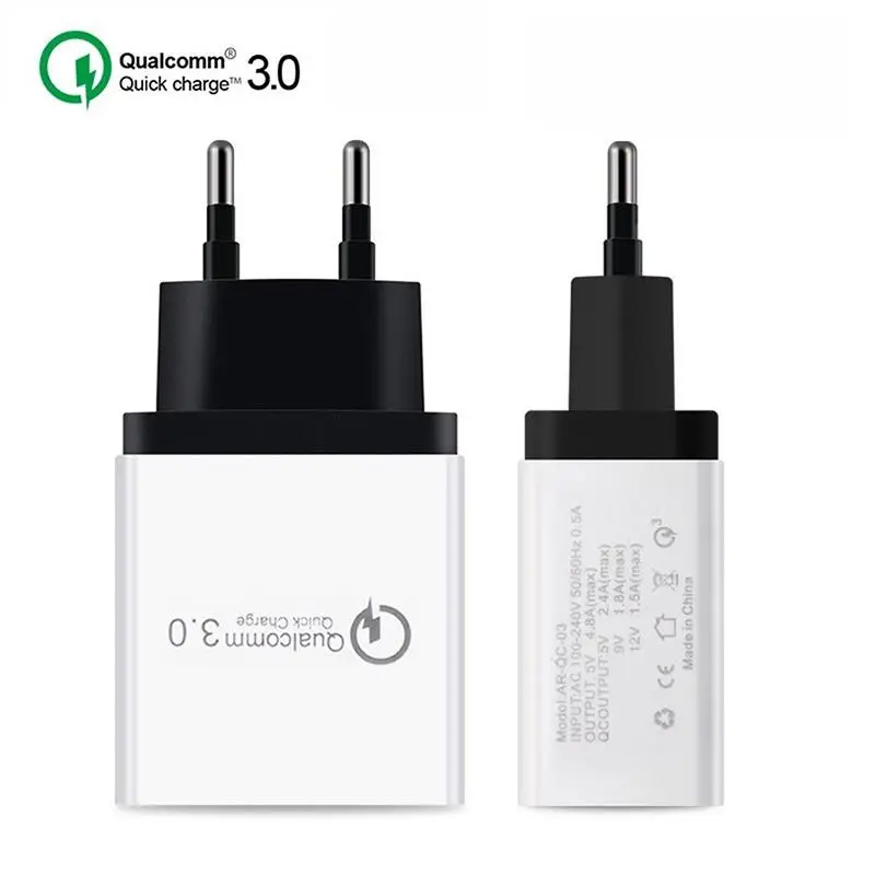 30 Вт QC 3 0 быстрое зарядное устройство порта USB концентратор настенное адаптер