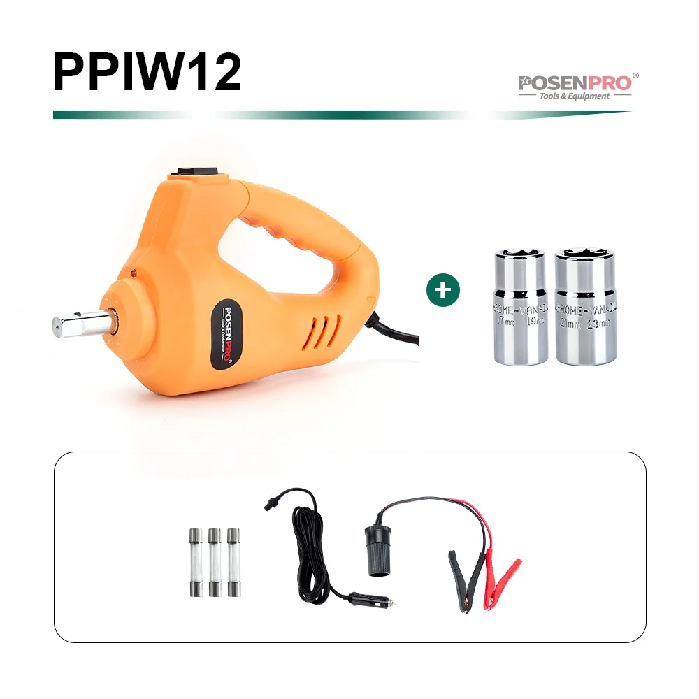 PPIW12 PAPER BOX POSENPRO Электрический ударный гайковерт 1/2 дюйма 350N. M 12 V ремонт автомобиля ударный водительский ключ пистолет комплект Авто Шинный инструмент - Цвет: PPIW12 PAPER BOX