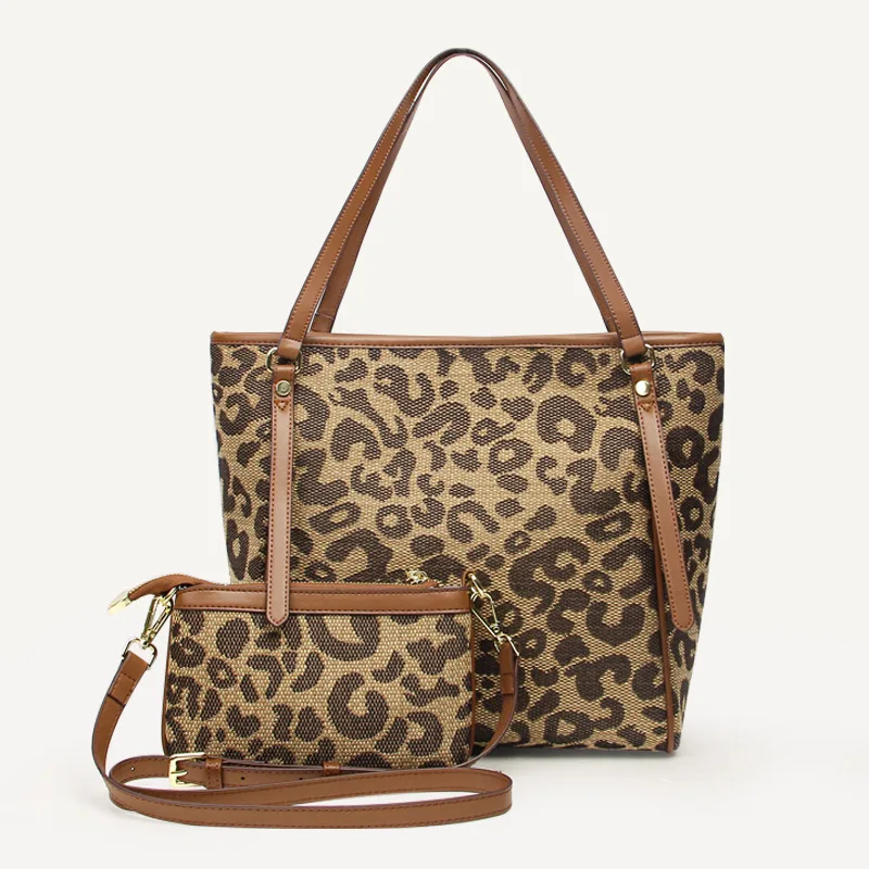 

Women's Bag Large Capacity Shopper Tote Women Pure Color Shoulder Bag Casual Female Handbag 2021 hit Simple 2 pcs set