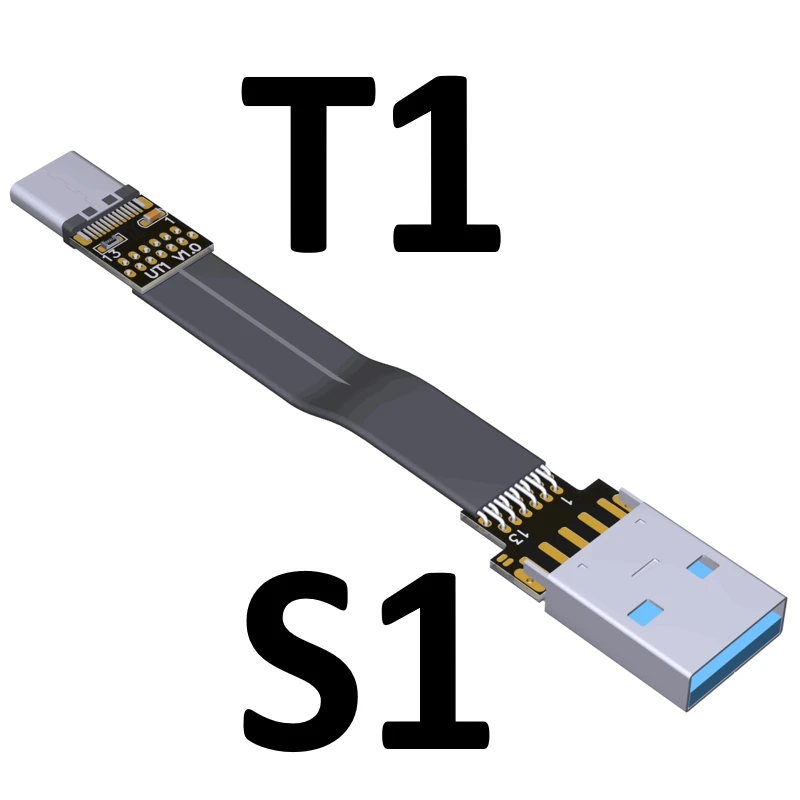 3A Тип USB C двойным углом 90 градусов кабель с разъемом usb c для лента плоская