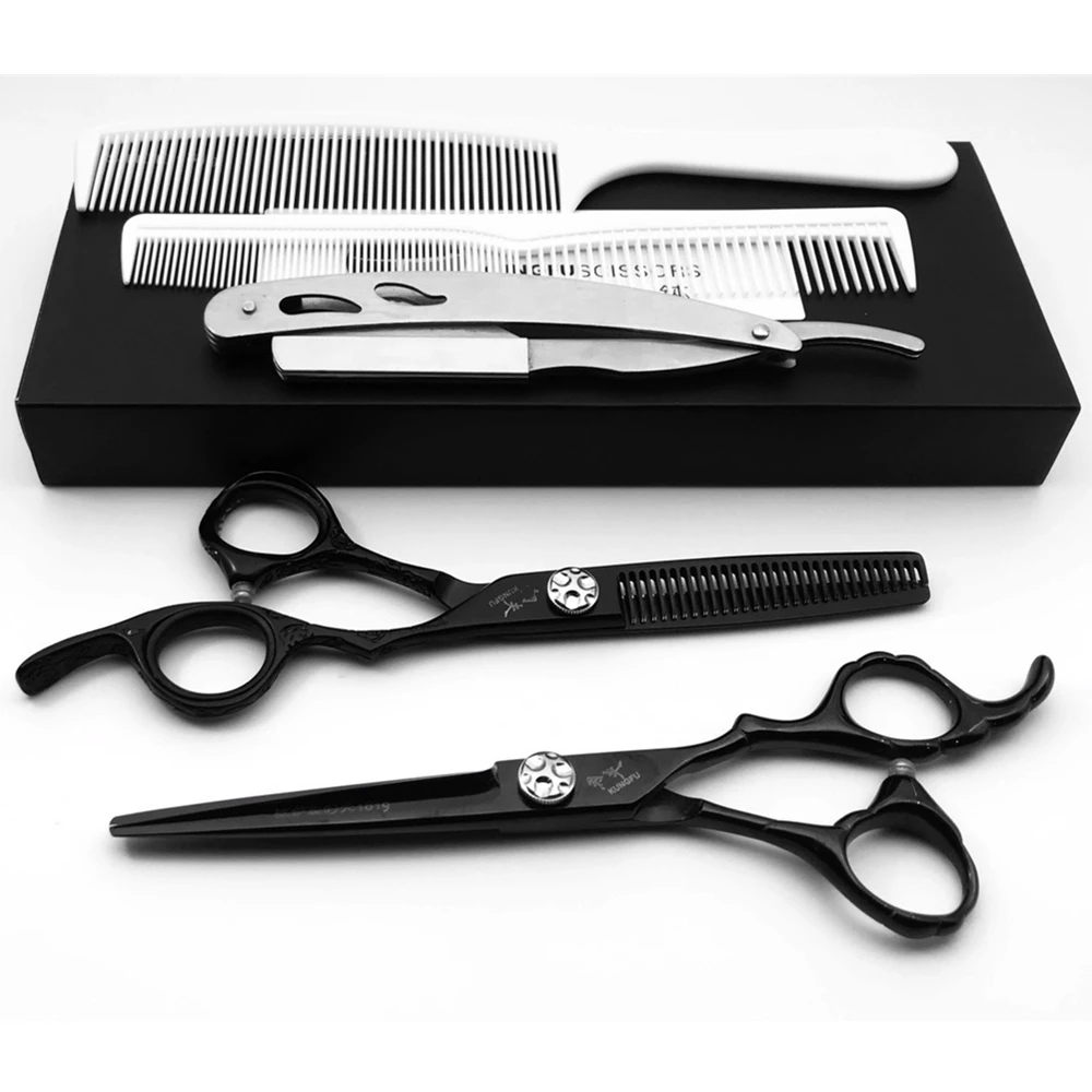 

Professional Haircut And Hairdressing Scissors Flat Cut No Trace Tooth Scissors Tool Set Salon Haircut And Hairdressing Scissors