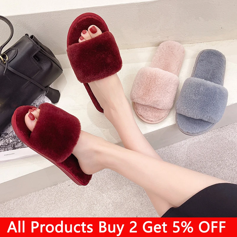 2021 женская зимняя куртка с искусственным мехом Домашние тапочки Женские