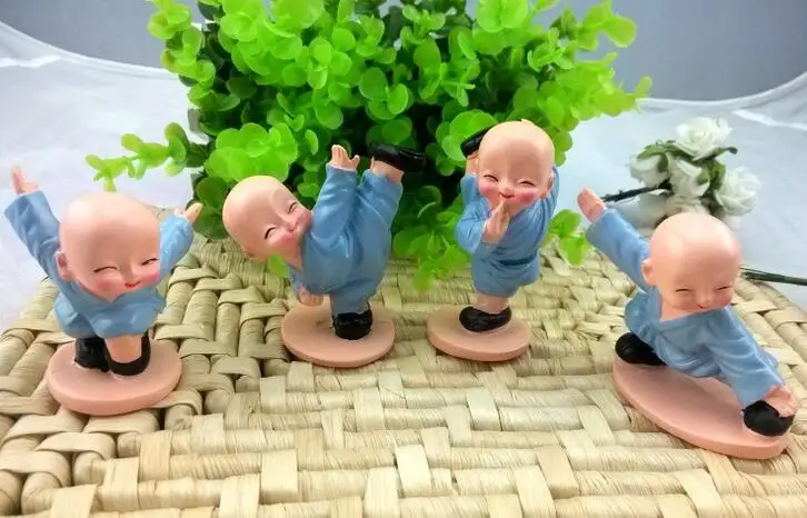 Китайская полимерная статуэтка 4 шт. | Дом и сад