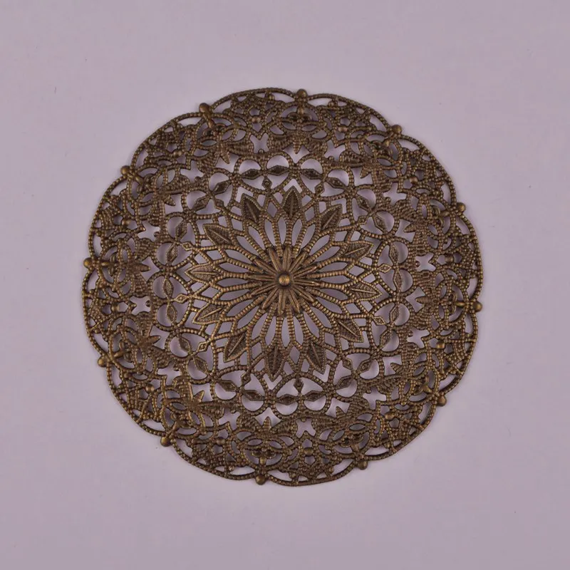 100 шт 55 мм Серебряный Золотой Бронзовый Пистолет Металлический Тон филигранные