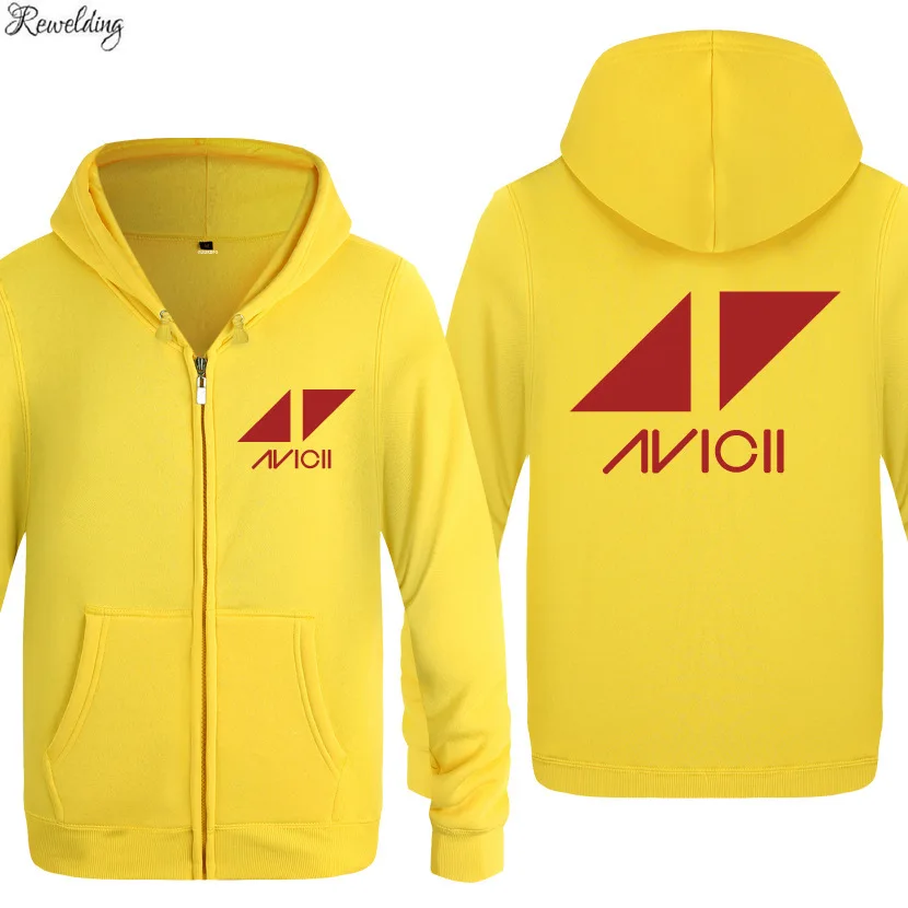 Рок-н-ди-Джея Avicii Толстовки с принтом Для мужчин в стиле хип-хоп флисовая куртка