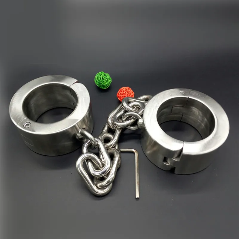 4 см высокая супер тяжелая нержавеющая сталь ножные оковы лодыжки манжеты