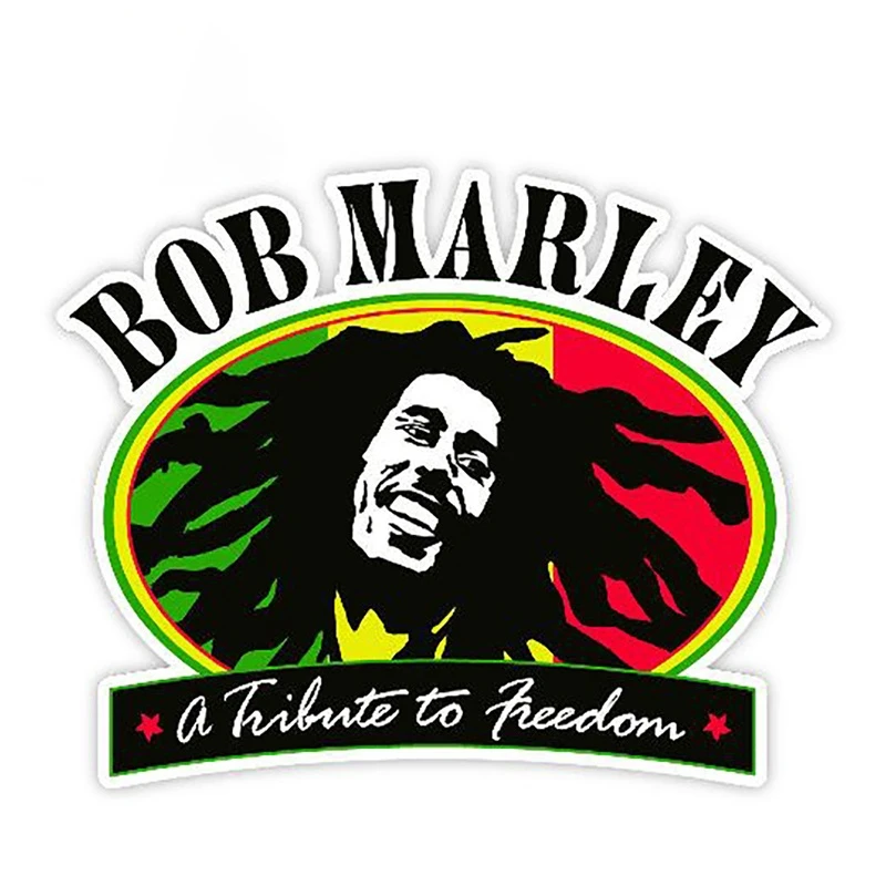 

13cm X 11cm Interesting Bob Marley A Tribute To Freedom Decals Stickers Funny Car Door Window Bumper 3D Car Styling Vinyl Decal