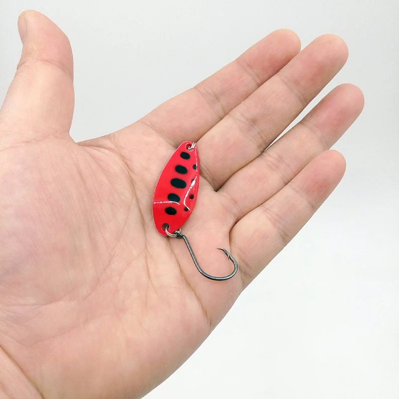 

6 Pcs Fishing Spoon Spinner Koeder Metal Hook Hard Art Coating Colorful 6g