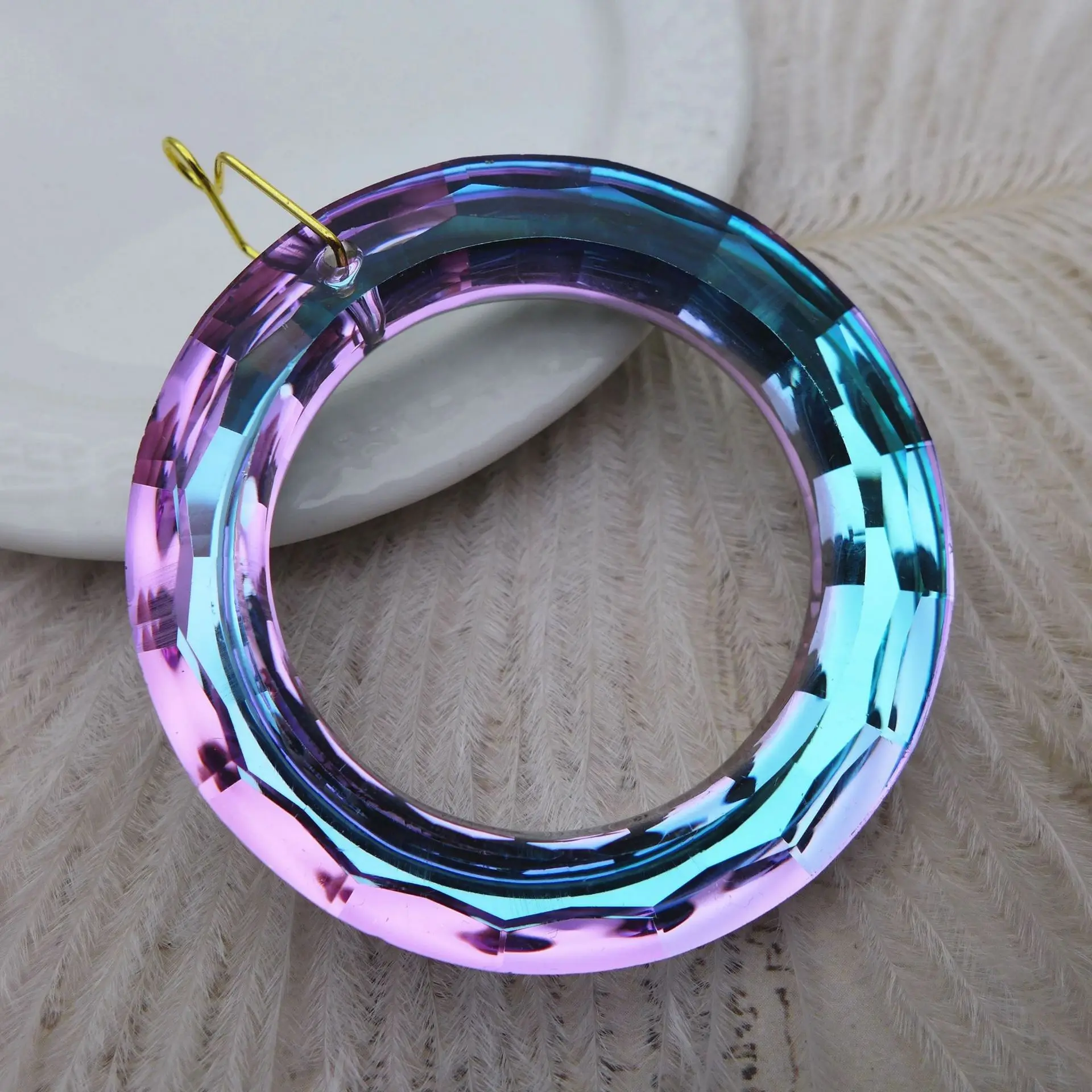 

Crystal Colorful Home Decorations Car Garden Pendant Diy Handmade Christmas Ornaments Glazed Pendant Lighting Accessories