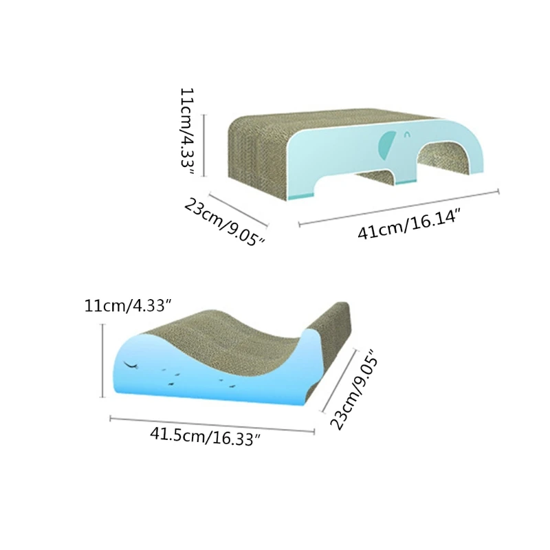 Милые слон Кит скользящие картонные когтеточные поверхности для кошачьих