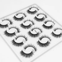 dhl free 120setslot natural false eyelashes 12 pairs set mink fur hair reusable handmade fake lashes makeup 10 models available
