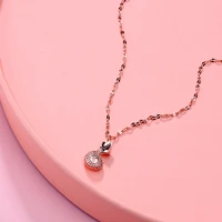 purse stainless steel necklace womens barrier chain rose gold japanese and korean girls chain womens necklace korean popular